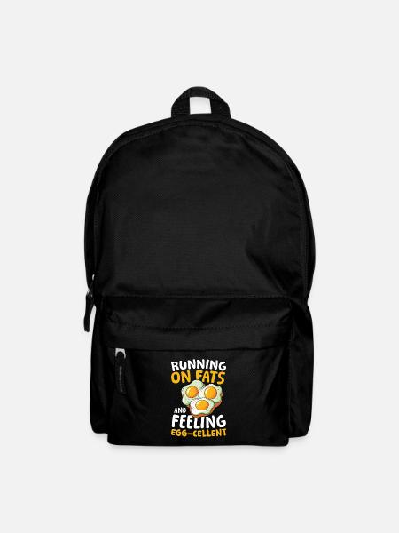 Running On Fats and Feeling Egg-Cellent für einen - Rucksack - Schwarz
