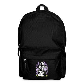 Ich nehme mir Zeit für mich für einen Optimisten - Rucksack - Schwarz - Vorne