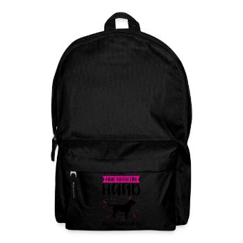 Hund Haustier Hunde Geschenk - Rucksack - Schwarz - Vorne