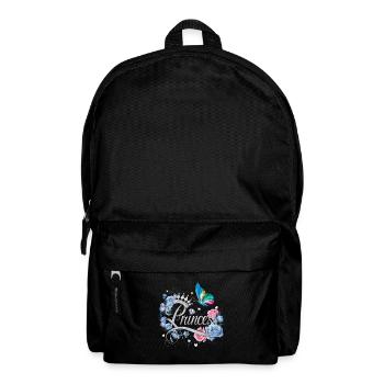 Des fleurs et des papillons pour les princesses – - Sac à dos - noir - Devant