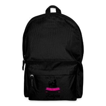 Katze Haustier Katzenhalterin Geschenk - Rucksack - Schwarz - Vorne