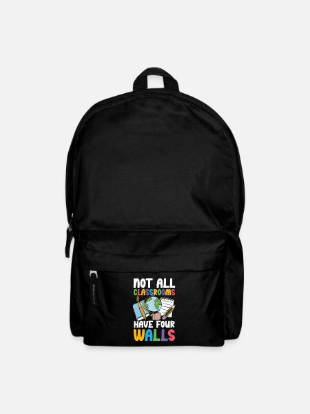Nicht Alle Klassenzimmer Haben Vier Wände - Rucksack - Schwarz