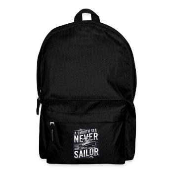 Ein Ruhiges Meer Macht Niemals Einen Geschickten - Rucksack - Schwarz - Vorne