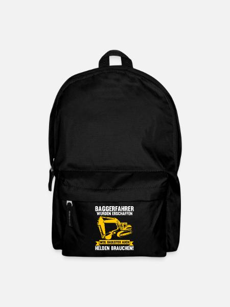 Bagger Fahrer Bagger Bauen Geschenk - Rucksack - Schwarz