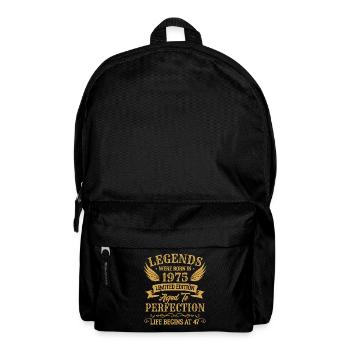 Die Legenden wurden 1975 in limitierter Auflage geboren - Rucksack - Schwarz - Vorne