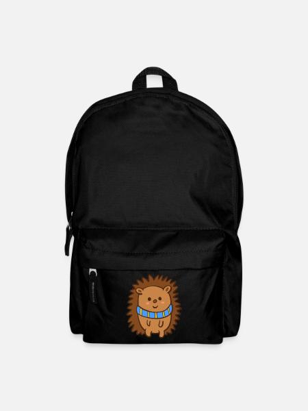 Igel blau-gelb ukrainischer winterschal Herbstzeit - Rucksack - Schwarz