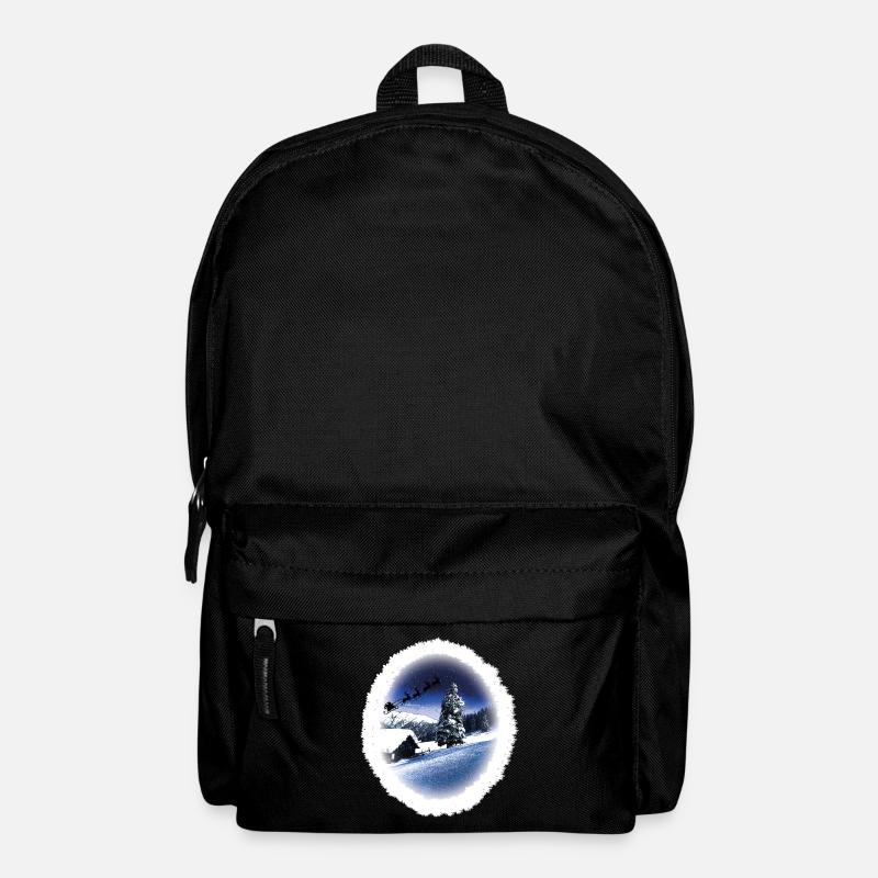 Weihnachtsrodeln - Rucksack - Schwarz