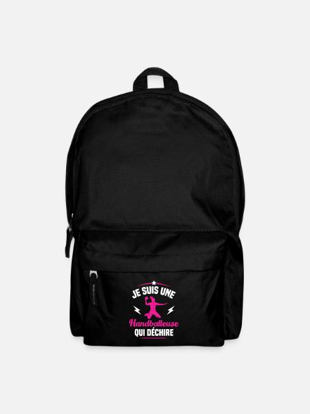 Je suis une handballeuse qui déchire - Sac à dos - noir