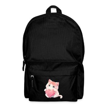 Teddy Bear Cuddly Toy Toy Sleep T-shirt - Backpack - black - Front