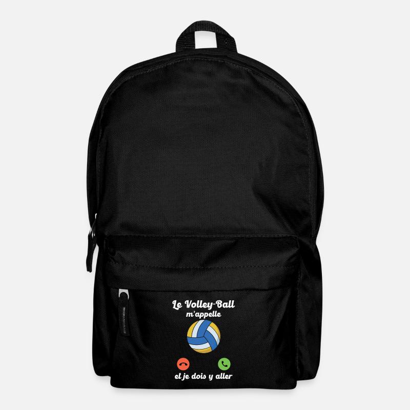 Volley-ball appelle et je dois y aller - Sac à dos - noir