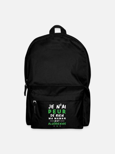Je n ai peur de rien ma maman est Algérienne - Sac à dos - noir