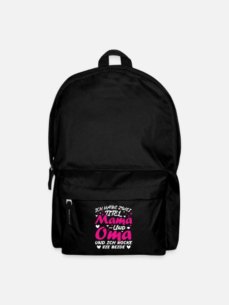 Ich Habe Zwei Titel Mama Und Oma - Rucksack - Schwarz