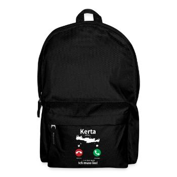 Griechenland Kreta ruft an lustiges Geschenk - Rucksack - Schwarz - Vorne
