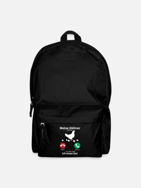 Meine Hühner rufen an - Rucksack - Schwarz