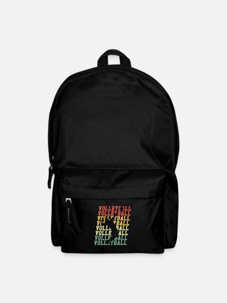 Vintage Volleyball Players - Backpack - black