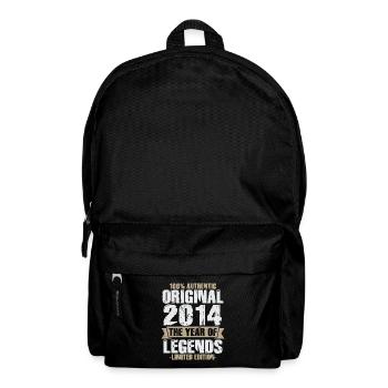 Legende 2014 Original Jahrgang Geburtstagsgeschenk - Rucksack - Schwarz - Vorne