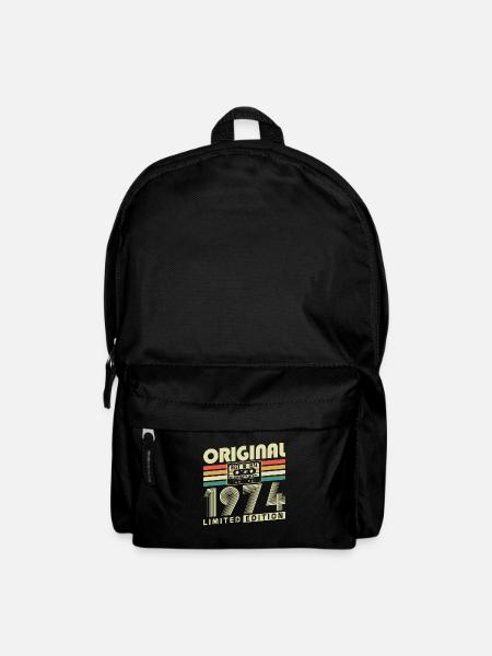 Original 1974 Jahrgang Geburtstag Geschenk Retro - Rucksack - Schwarz