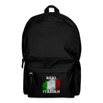 Italien T-Shirt Flagge Urlaub Sommer Palme - Rucksack - Schwarz - Vorne