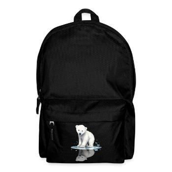 Ours polaire Bébé ours polaire Reflet - Sac à dos - noir - Devant