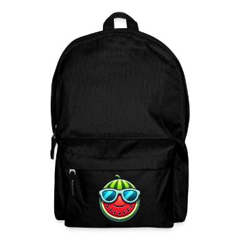 Coole Melone mit Sonnenbrille Sommer Sonne - Rucksack - Schwarz - Vorne