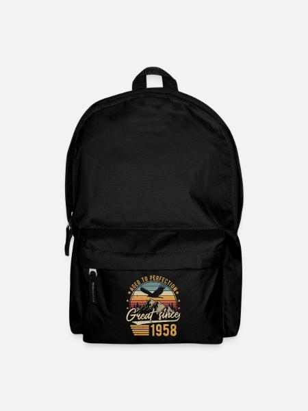 1958 Jahrgang geboren Vintage Geburtstag Retro - Rucksack - Schwarz