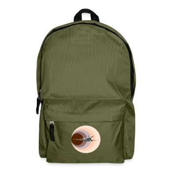 Flugzeug Retro Design - Rucksack - Olivgrün - Vorne