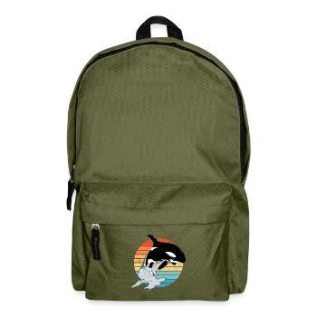 Orque requin-marteau - Sac à dos - vert olive - Devant