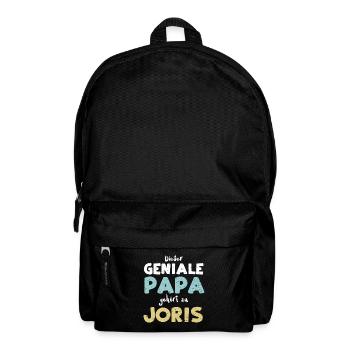 Dieser Geniale Papa Gehört Zu Joris - Rucksack - Schwarz - Vorne