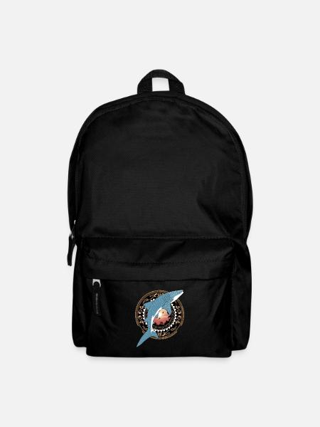 Walhai Hawaiianisch - Rucksack - Schwarz
