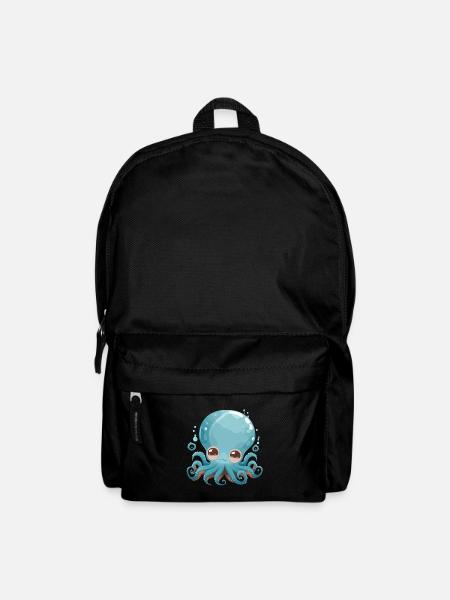 Kleiner Kraken - Rucksack - Schwarz