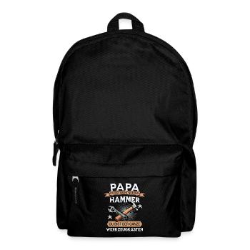 PAPA DU BIST NICHT NUR DER HAMMER WERKZEUGKASTEN - Rucksack - Schwarz - Vorne