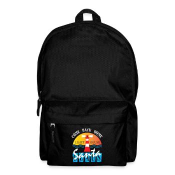 Lighthouse Santaclause Come Back Home - Rucksack - Schwarz - Vorne