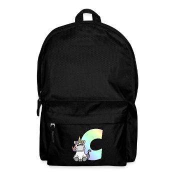 Unicorn Letter C - Backpack - black - Front