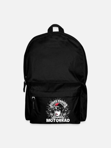 Motorrad Frauen Motorradfahren - Rucksack - Schwarz