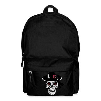 tete de mort chapeau breton crane general - Sac à dos - noir - Devant
