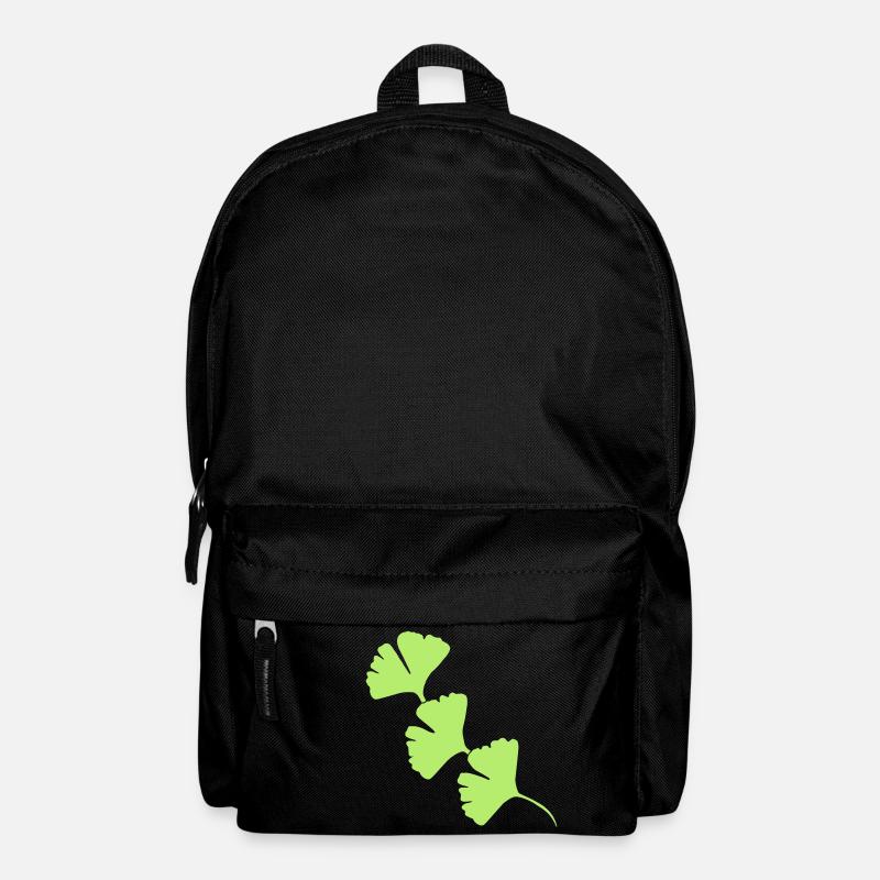 Ginkgo Halbkreis Girlande - Rucksack - Schwarz