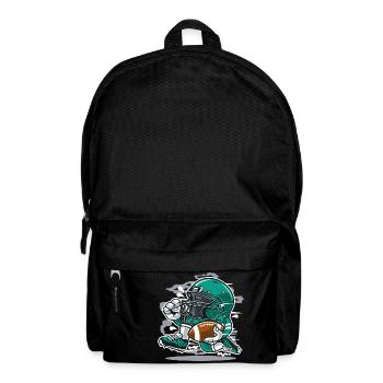 AMERICAN FOOTBALL SPIELER- Football Comic Geschenk - Rucksack - Schwarz - Vorne