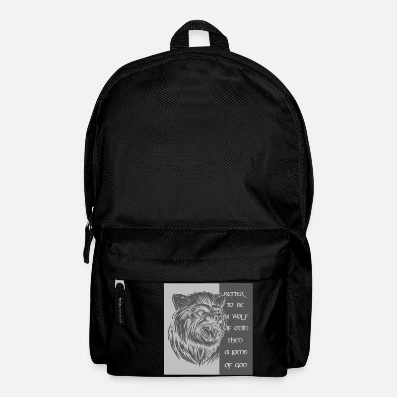 Lieber ein Wolf Odins als ein Lamm Gottes - Rucksack - Schwarz