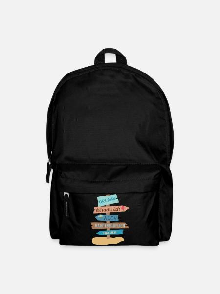Urlaub - Rucksack - Schwarz