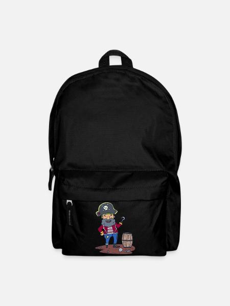 Pirat Räuber Rum - Rucksack - Schwarz