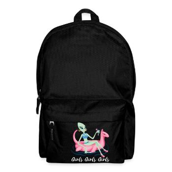 Girl summer alien design. - Backpack - black - Front