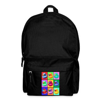 Pop Art Ente, Pop Art Duck - Backpack - black - Front