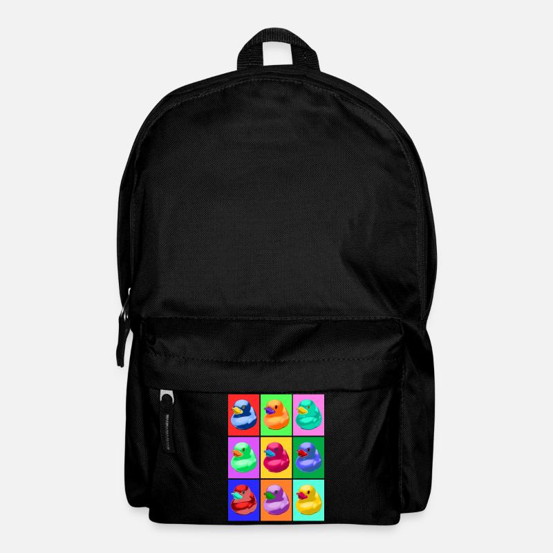 Pop Art Ente, Pop Art Duck - Backpack - black