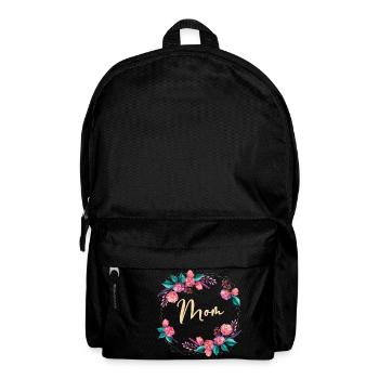 Fleurs de maman - Sac à dos - noir - Devant