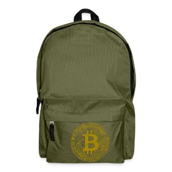 BITCOIN GOLD - Backpack - olive green - Front