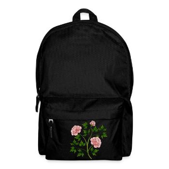 Bunte Blumen - Rucksack - Schwarz - Vorne