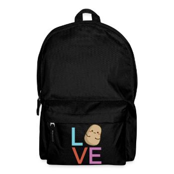 Love Kartoffel - Rucksack - Schwarz - Vorne
