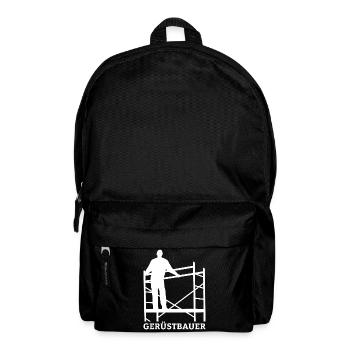 Gerüstbauer Geschenk Handwerksbetrieb Beruf - Rucksack - Schwarz - Vorne