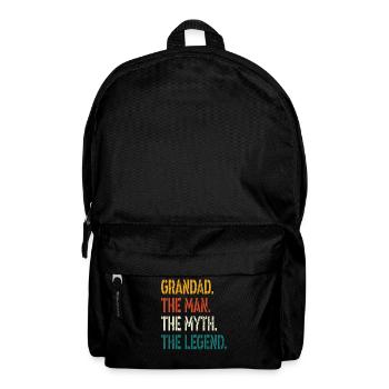 Opa der Mann der Mythos die Legende T Shirt - Rucksack - Schwarz - Vorne