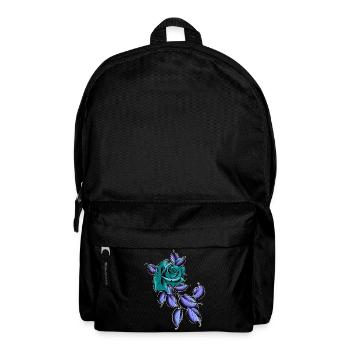 Rose verte old school - Sac à dos - noir - Devant